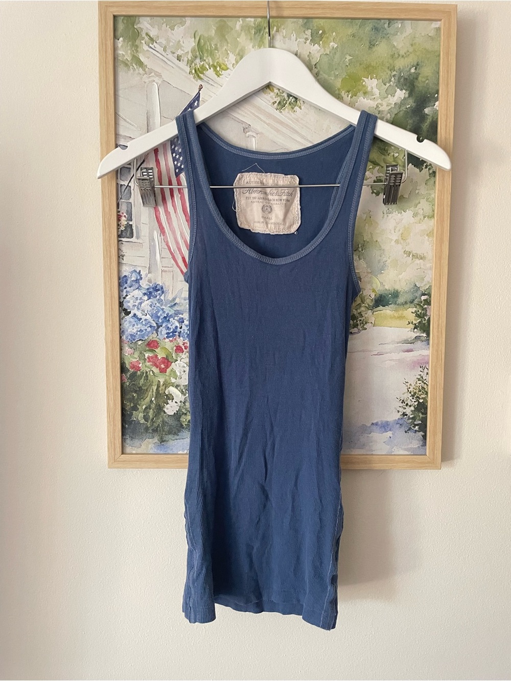 Abercrombie & Fitch Y2K Vintage Ribbed Cami Tank Top Small